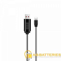 Кабель HOCO U29 USB (m)-Lightning (m) 1.2м 2.0A силикон белый (1/20/200)  | Ab-Batteries | Элементы питания и аксессуары для сотовых оптом