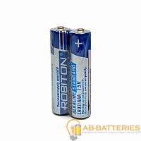 Батарейка Robiton STANDARD LR03 AAA Shrink 2 Alkaline 1.5V (2/40/800)