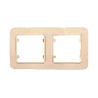 Рамка Makel Lillium 2пост. кремовый 71212 (1/25)