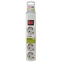 Колодка ЭРА K 4р.С/З с выкл. белый (1/10/40)