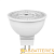 Лампа галогенная Osram MR16 GU5.3 50W 2800К 12V софит 50мм прозрачная