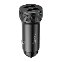 Автомобильное З/У HOCO Z49 2USB 2.4A с кабелем Type-C черный (1/13/130)