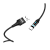 Кабель HOCO U76 USB (m)-Type-C (m) 1.2м 3.0A нейлон магнит черный (1/22/220)