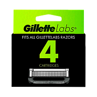 Сменные кассеты Gillette "Labs" 4шт. (цена за 1 шт) (4/40)