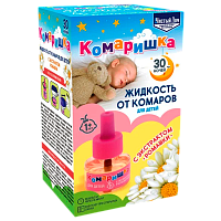 Жидкость от комаров Чистый дом 30 ночей 29мл детская с ромашкой (1/80)