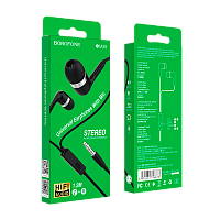Наушники внутриканальные Borofone BM39 с микр. черный (1/76/304)