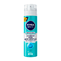Гель для бритья Nivea Чистая кожа для проблемной кожи 200мл (1/12)