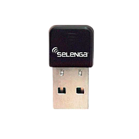 Wi-Fi адаптер Selenga 2.4 ГГц 150Мбит USB 802.11 без антенны черный (1/4000)