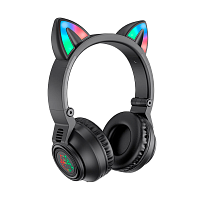 Наушники полноразмерные Borofone BO18 bluetooth 5.0 с микр. черный (1/36)