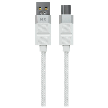 Кабель MORE CHOICE K87a USB (m)-Type-C (m) 1м 3.0A нейлон белый