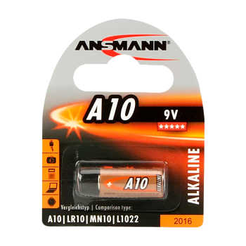 Батарейка Ansmann LR10/A10/MN10 BL1 Alkaline 9V (1/10/100/1000) 
