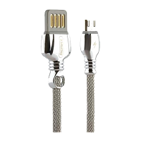 USB кабель REMAX King (Micro) RC-063m Серебро (1M, 2.1A)