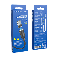 Кабель Borofone BX41 USB (m)-Type-C (m) 1м 2.4A ПВХ магнит черный (1/360)