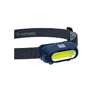 Фонарь налобный Космос 514Lit 3WCOBLED от аккум IP54 3 режима темно-серый (1/30/120)