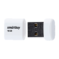 Флеш-накопитель Smartbuy Lara 16GB USB2.0 пластик белый 