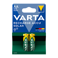 Аккумулятор бытовой Varta HR6 AA BL2 NI-MH Solar 800mAh (2/20/200) 