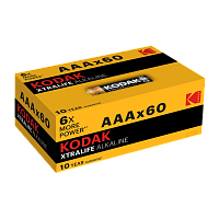 Батарейка Kodak XTRALIFE LR03 AAA БОКС60 Alkaline 1.5V (60/1200/38400) 