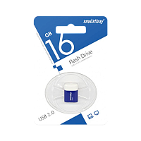 Флеш-накопитель Smartbuy Lara 16GB USB2.0 пластик синий 