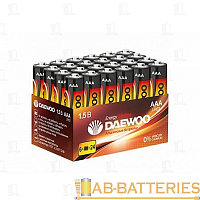 Батарейка Daewoo ENERGY LR03 AAA BOX24 Alkaline 1.5V (4/24/480)  | Ab-Batteries | Элементы питания и аксессуары для сотовых оптом