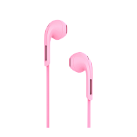 Наушники вставные HOCO M39 с микр. розовый (1/34/340)