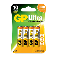 Батарейка GP Ультра/ULTRA LR6 AA BL4 Alkaline 1.5V (4/40/160/320) R 