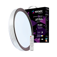 Светильник настенно-потолочный Космос AFINA Premium 75W 230V LED накладной пульт ДУ белый (1/5)
