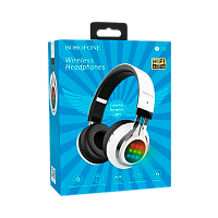 Наушники полноразмерные Borofone BO8 bluetooth 5.0 с микр. белый (1/12/36)