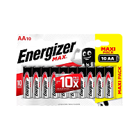 Батарейка Energizer MAX LR6 AA BL10 Alkaline 1.5V (10/120) 