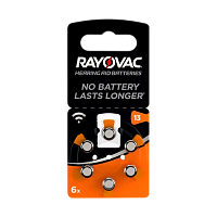 Батарейка Rayovac ACOUSTIC ZA13 BL6 Воздушно-цинковые 1.45V 0%Hg (6/60/600) 