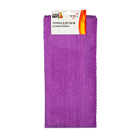 Тряпка для пола Рыжий кот 70х80см микрофибра фиолетовый (1/30)