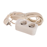 Удлинитель Smartbuy 2р.С/З 16A 5.0м ПВС белый (1/40)