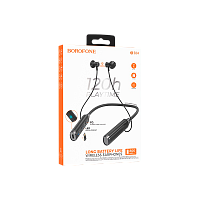 Наушники вставные Borofone BE64 bluetooth 5.3 с микр. спорт. черный (1/84) 