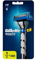 Бритва Gillette "MACH3 TURBO 3D" 3 лезвия 2 кассеты ENG (1/6)