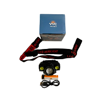 Фонарь налобный Без бренда YYC-344-3 от аккумулятора черный