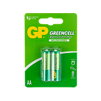 Батарейка GP GreenCell R6 AA BL2 Heavy Duty 1.5V (2/36/144)