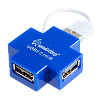 USB-Хаб Smartbuy 6900 4USB голубой 