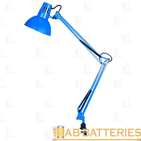 Светильник настольный Camelion KD-312 40W 230V E27 струбцина синий (1/12)
