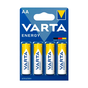 Батарейка Varta ENERGY LR6 AA BL4 Alkaline 1.5V (4106) (4/80/400)