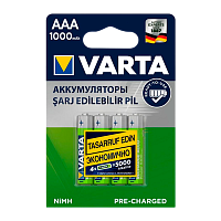 Аккумулятор предзаряженный RTU Varta HR03 AAA BL4 NI-MH 1000mAh  (4/40/200)