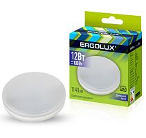Лампа светодиодная Ergolux GX53 12W 6500К 180-240V таблетка (1/10/100)