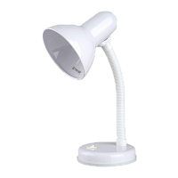 Светильник настольный Camelion KD-301 40W 230V E27 на основании белый (1/12)