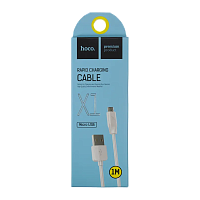 Кабель HOCO X1 USB (m)-microUSB (m) 1м 2.4A ПВХ белый (1/30/300)