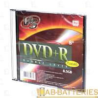 Диск DVD+R VS Double Layer 8.5GB 8x 5шт. SlimCase 