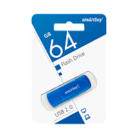 Флеш-накопитель Smartbuy Scout 64GB USB2.0 пластик синий 