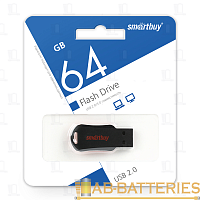 Флеш-накопитель Smartbuy Unit 64GB USB2.0 пластик черный красный