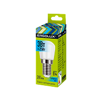Лампа светодиодная Ergolux T26 E14 3W 4500К 220-240V для холодильника (1/10/50)