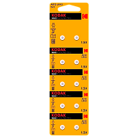 Батарейка Kodak G12/LR1142/LR43/386A/186 BL10 Alkaline 1.5V (10/100/1000)