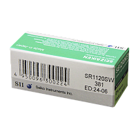 Батарейка SEIZAIKEN 381 (SR1120SW) Silver Oxide 1.55V (1/10/100/1000)