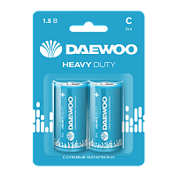 Батарейка Daewoo R14 C BL2 Heavy Duty 1.5V (2/24/192)