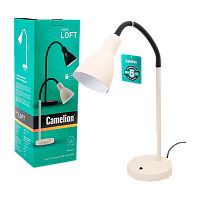 Светильник настольный Camelion KD-437 40W 230V E27 на основании молочный (1/6)
